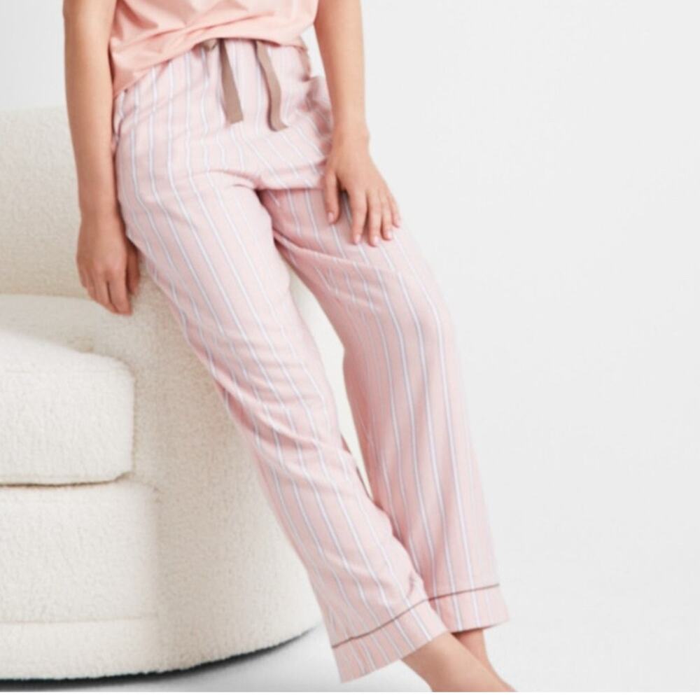 Brand New State of Day Women's Size XS Orange White Lounge Pants Sleepwear